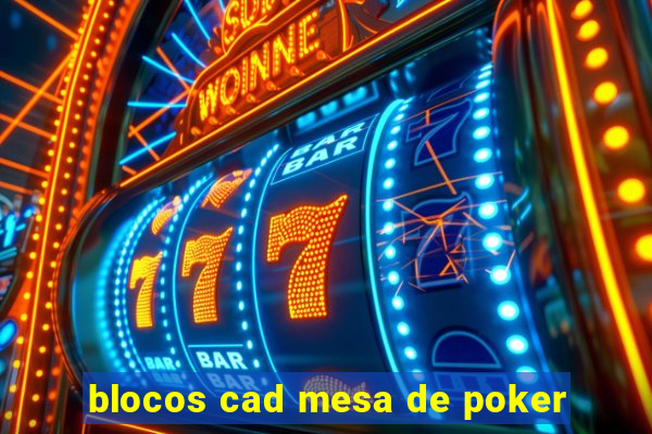 blocos cad mesa de poker